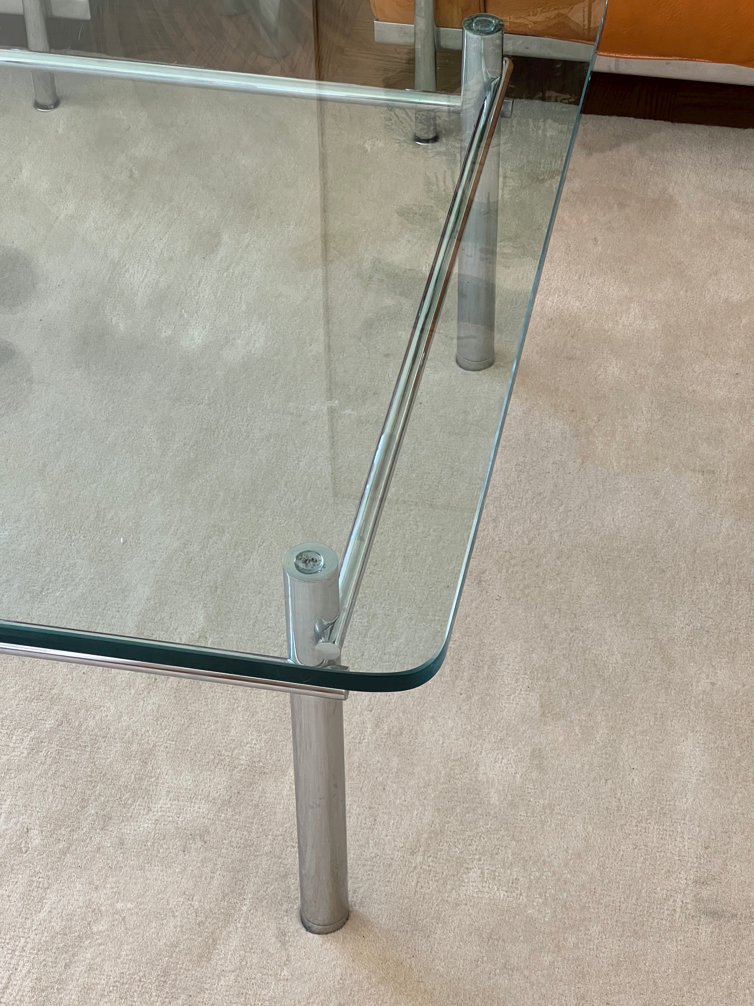 1970s Chrome Coffee Table