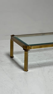 1970s Mid Century Brass Coffee Table