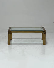 1970s Mid Century Brass Coffee Table