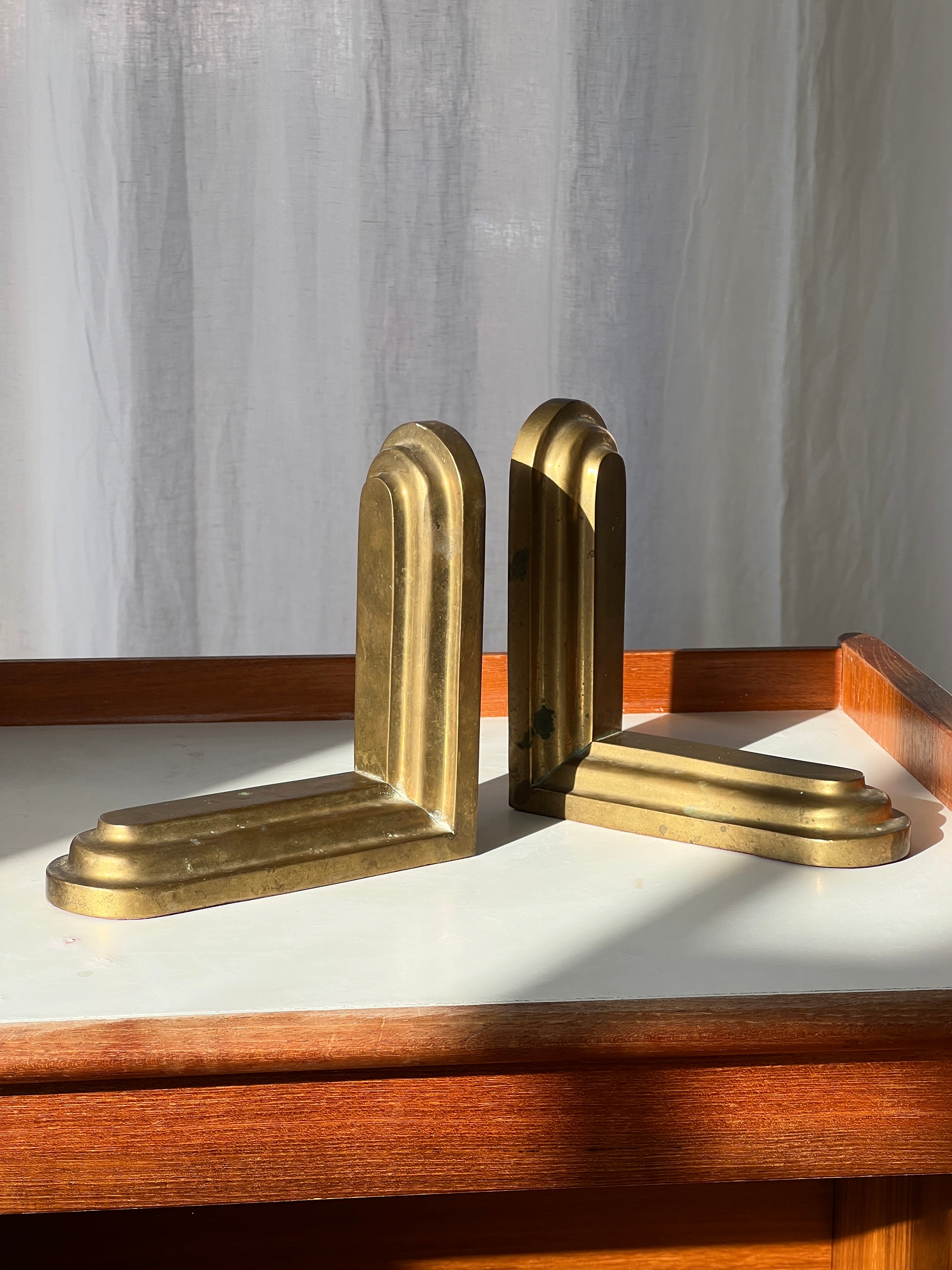 Brass Bookends