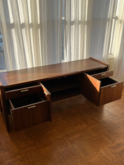 1960s Mid-Century Walnut Wood Credenza