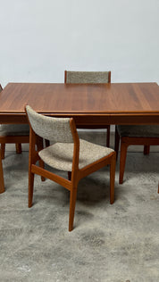 1960s Mid Century Scandinavia Woodworks Co. Teak Dining Chairs