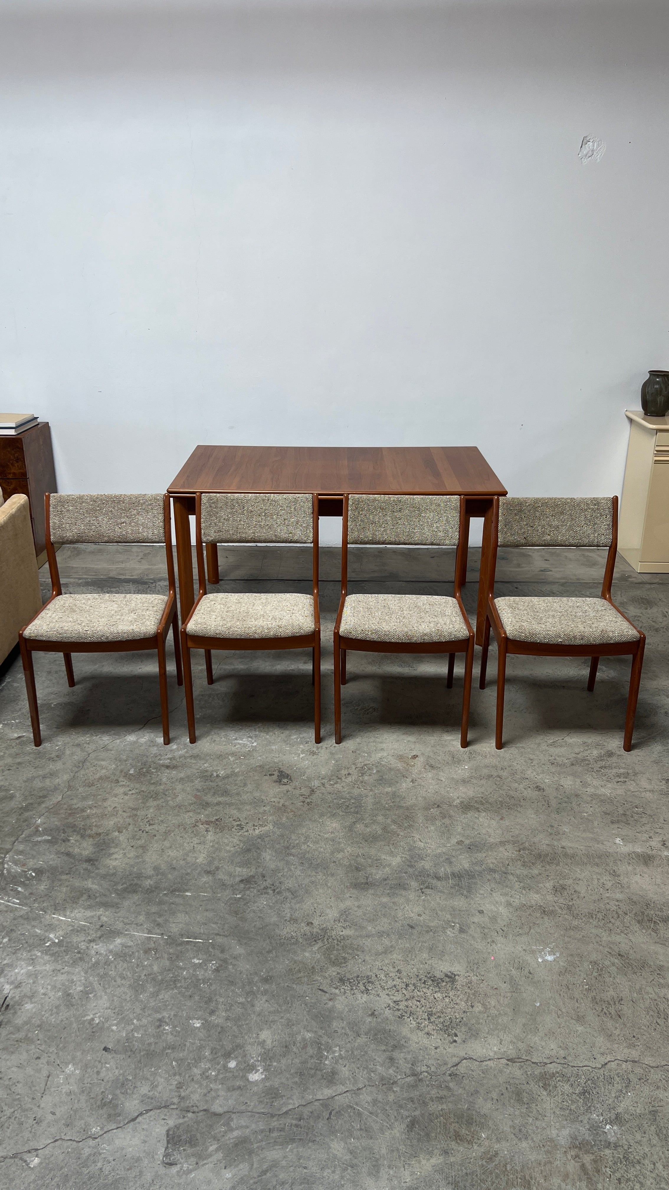 1960s Mid Century Scandinavia Woodworks Co. Teak Dining Chairs