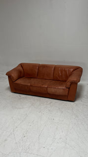 1970s Italian Leather Sofa by Natuzzi