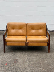 1970s Mid Century Loveseat by Decorion Fun Furnishings