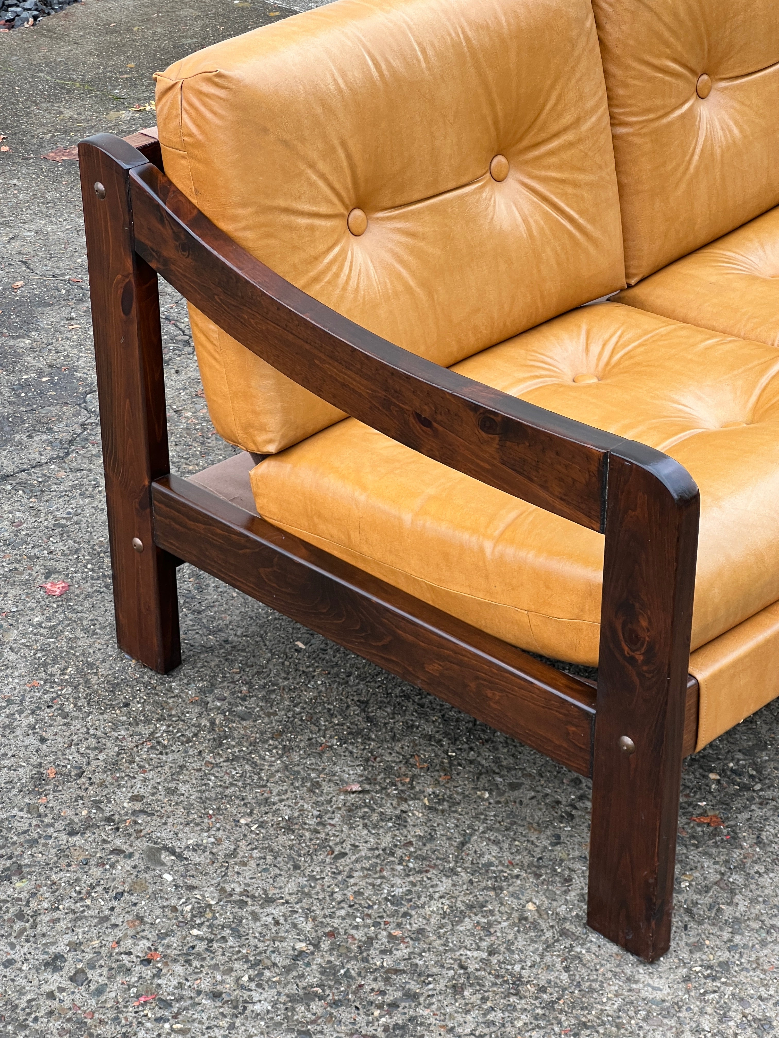 1970s Mid Century Loveseat by Decorion Fun Furnishings