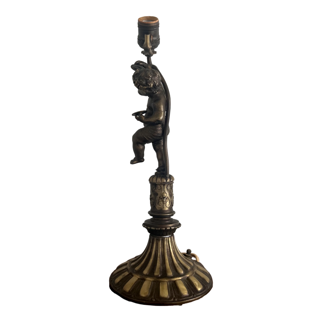 Guesthouse x Reliquia Antique Bronze Cherub Lamp