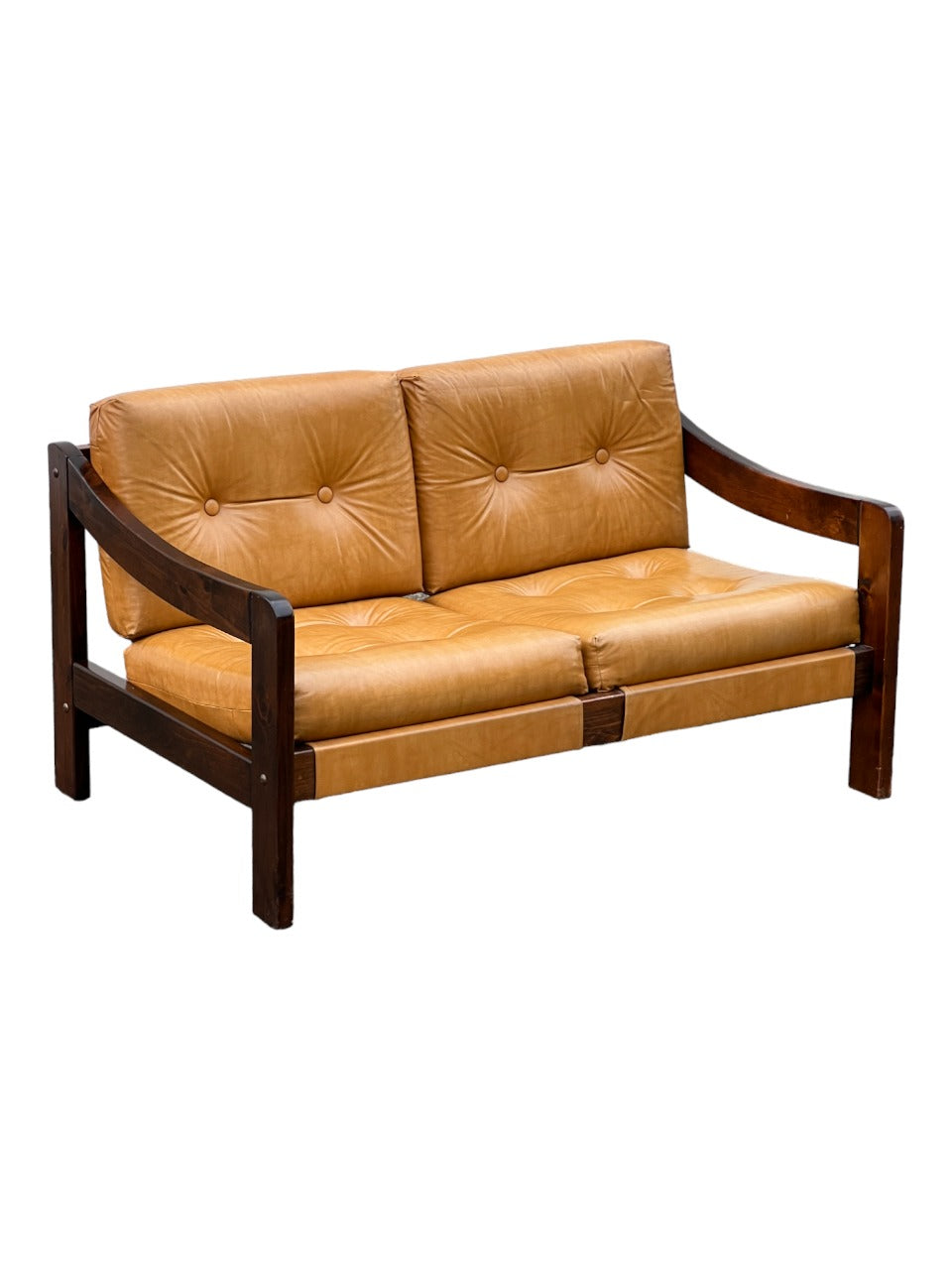 1970s Mid Century Loveseat by Decorion Fun Furnishings