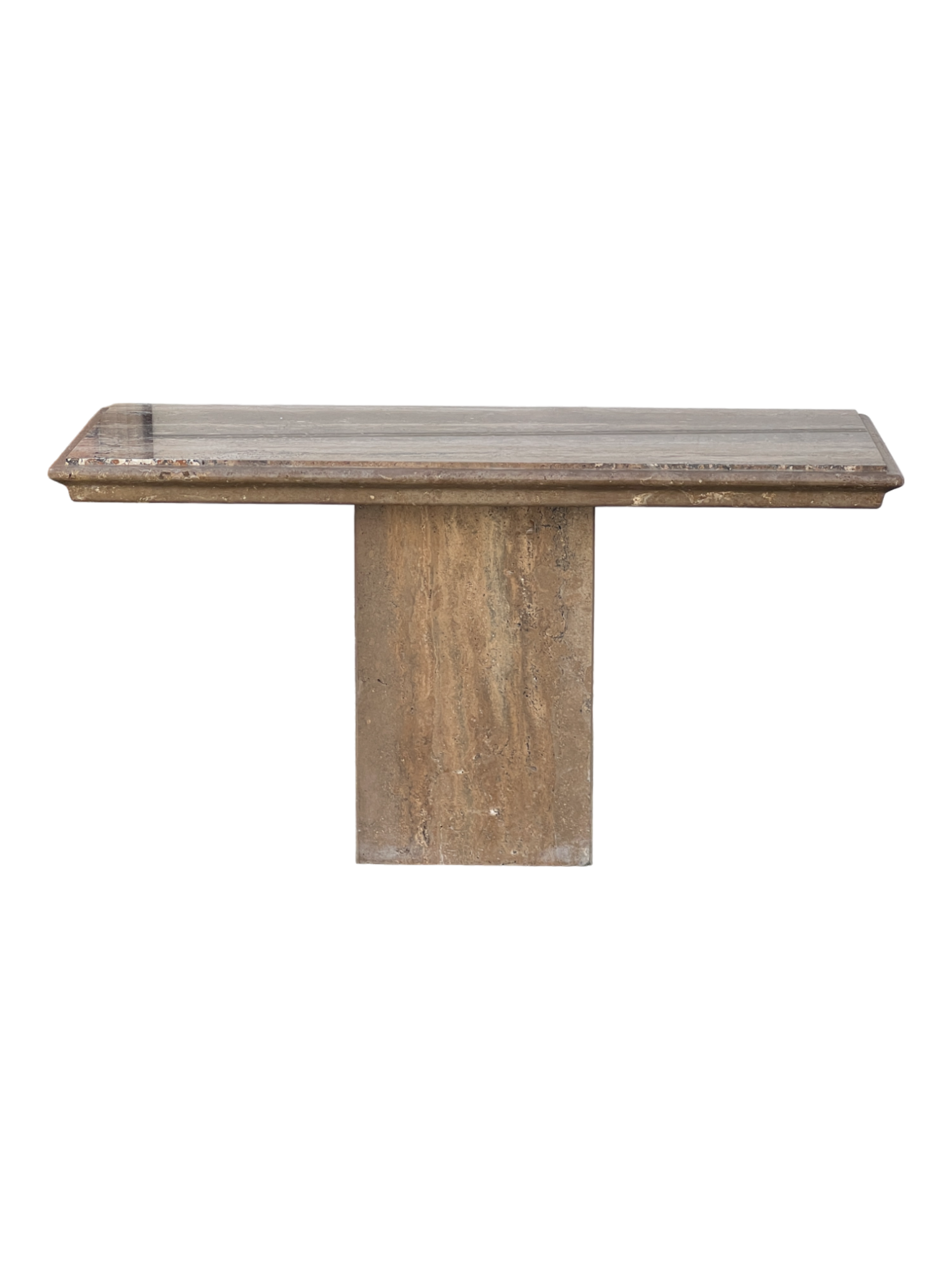 Travertine Console Table