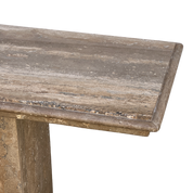 Travertine Console Table