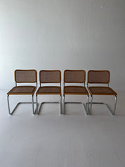 1970s Italian Cesca Chairs by Marcel Breuer for Cidue, Italy