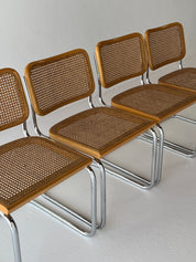 1970s Italian Cesca Chairs by Marcel Breuer for Cidue, Italy