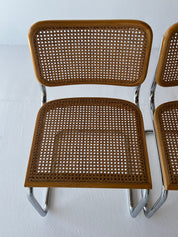 1970s Italian Cesca Chairs by Marcel Breuer for Cidue, Italy