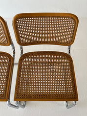 1970s Italian Cesca Chairs by Marcel Breuer for Cidue, Italy