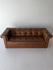 Cognac Leather Sofa