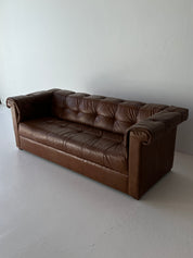 Cognac Leather Sofa