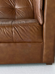 Cognac Leather Sofa