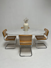 1970s Italian Carrara Marble Dining Table