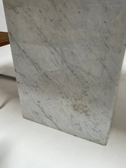 1970s Italian Carrara Marble Dining Table