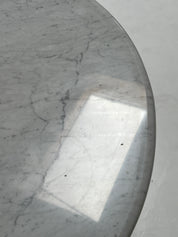 1970s Italian Carrara Marble Dining Table