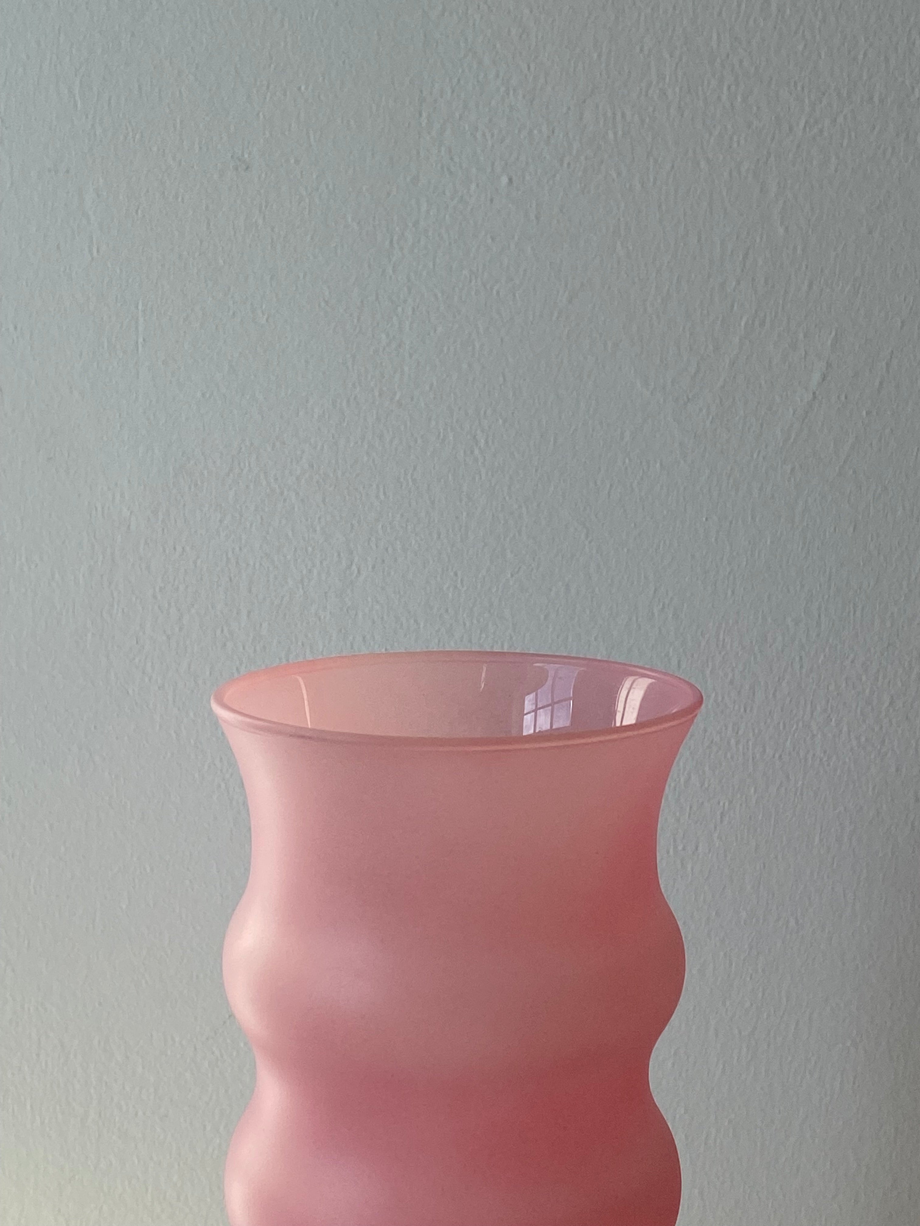 Pink Squiggle Vase