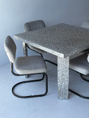 Grey Speckled Laminate Dining Table