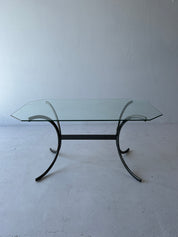 Italian Black Dining Table, 1970s