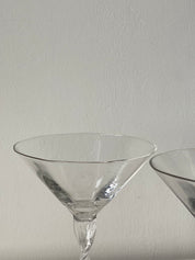 Twisty Martini Glasses