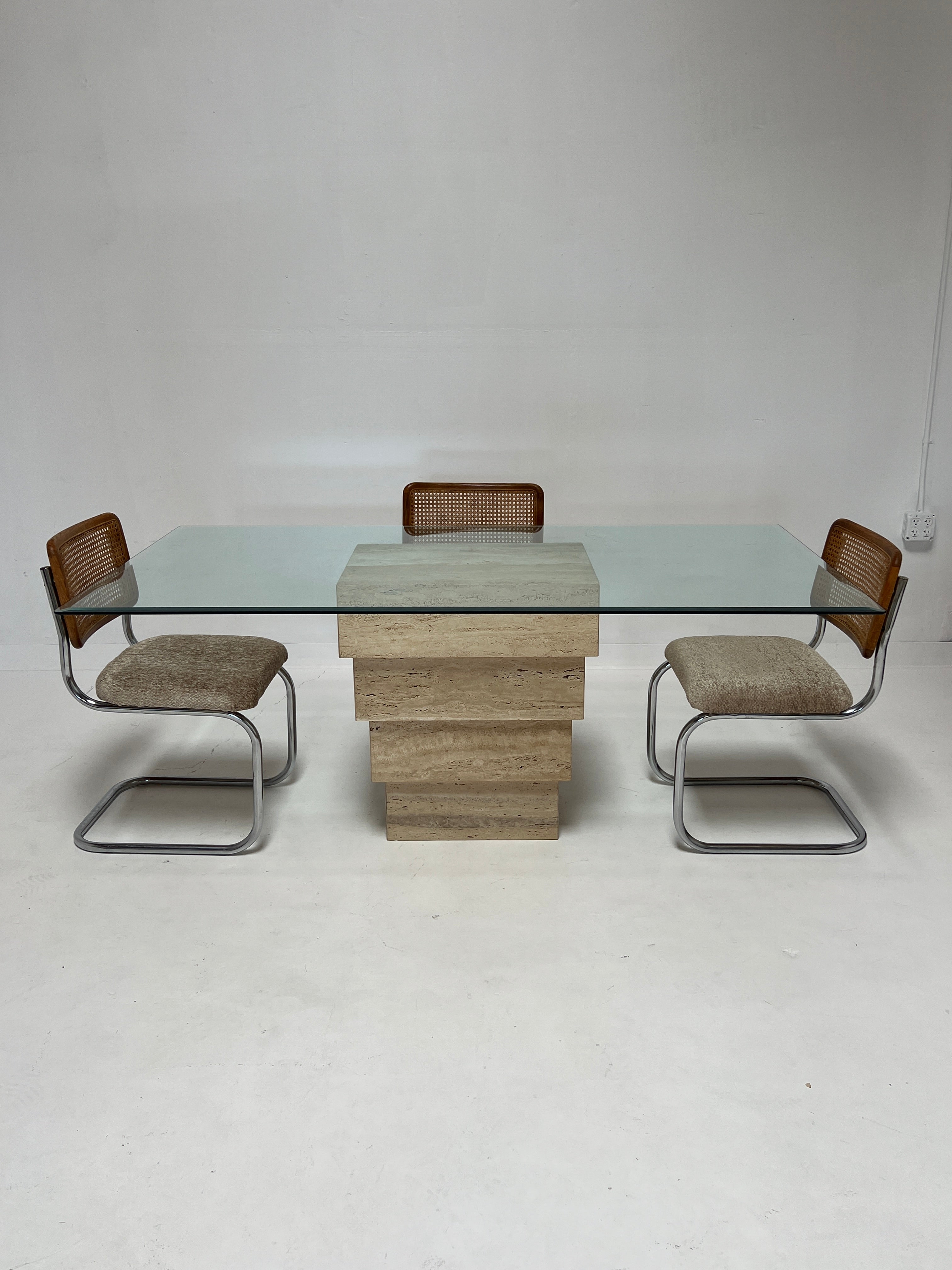 Travertine Dining Table