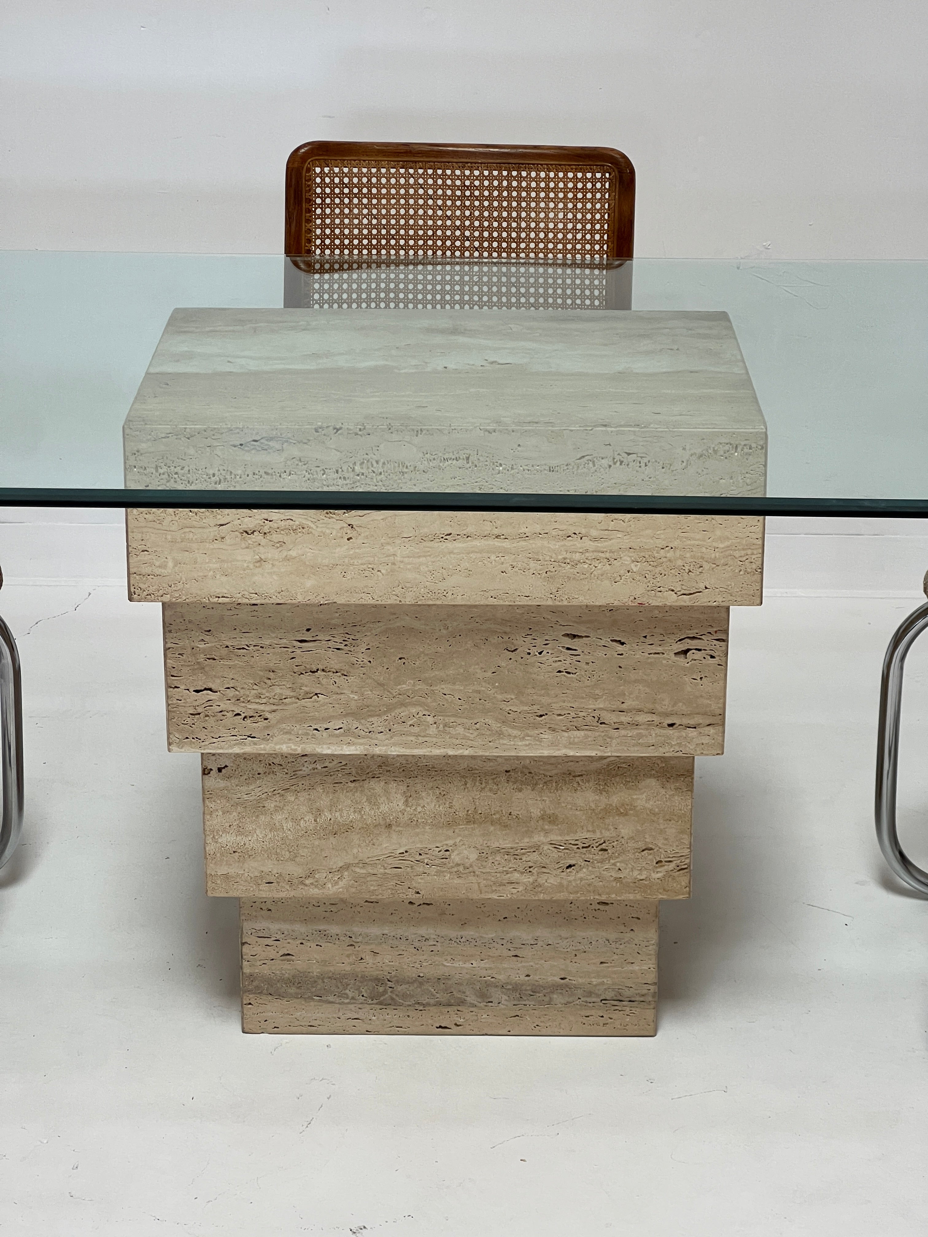 Travertine Dining Table