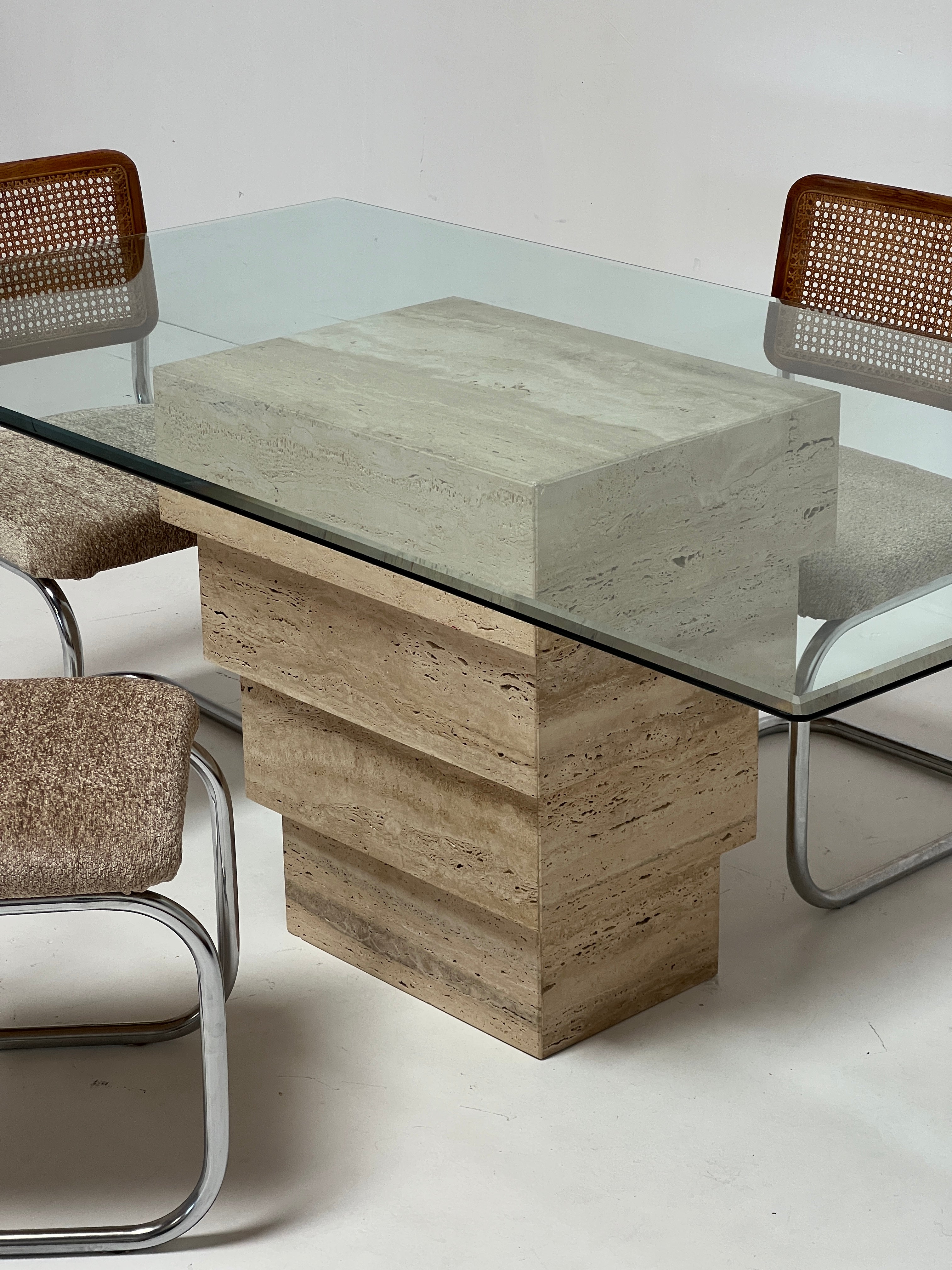 Travertine Dining Table