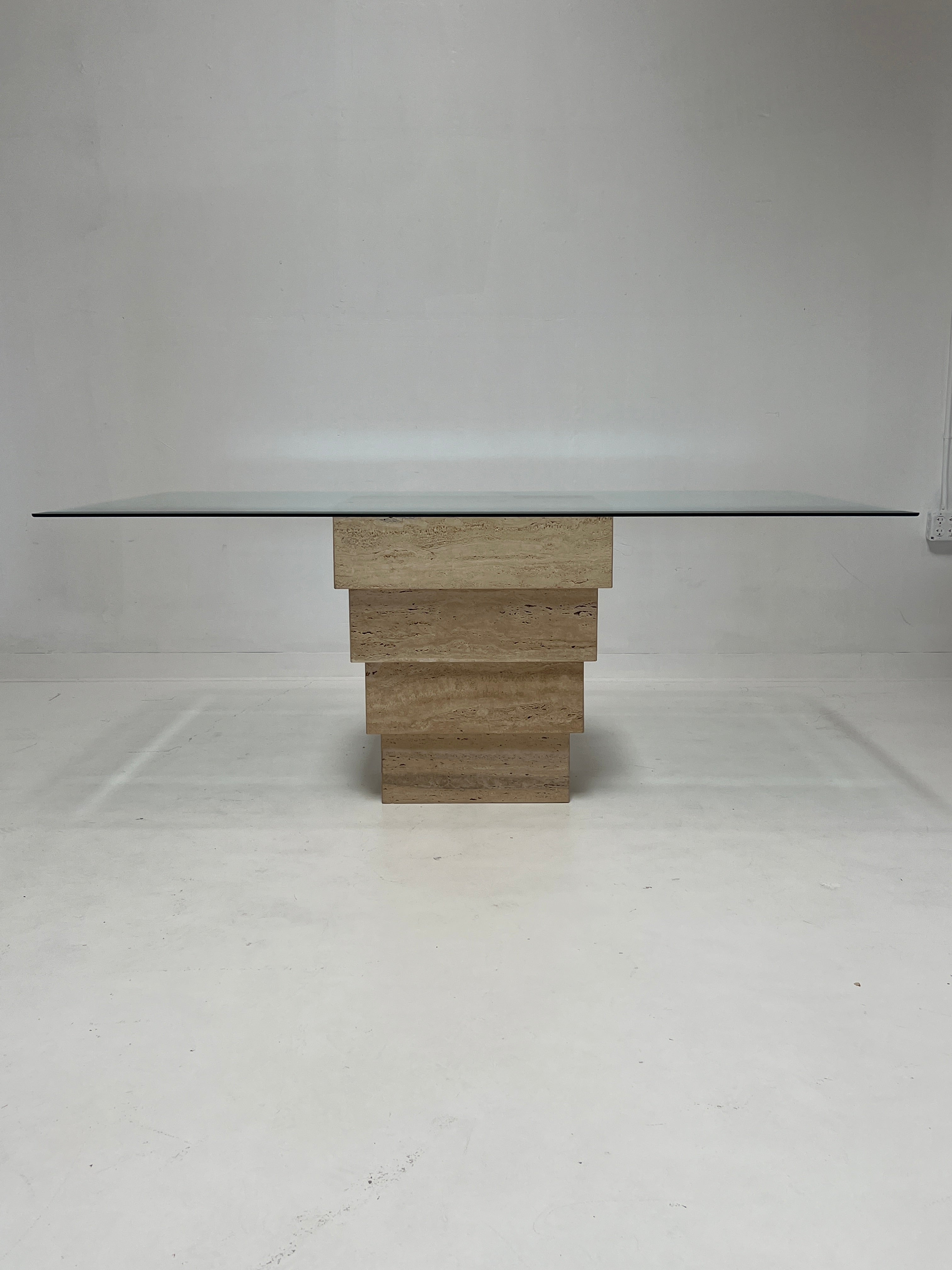 Travertine Dining Table