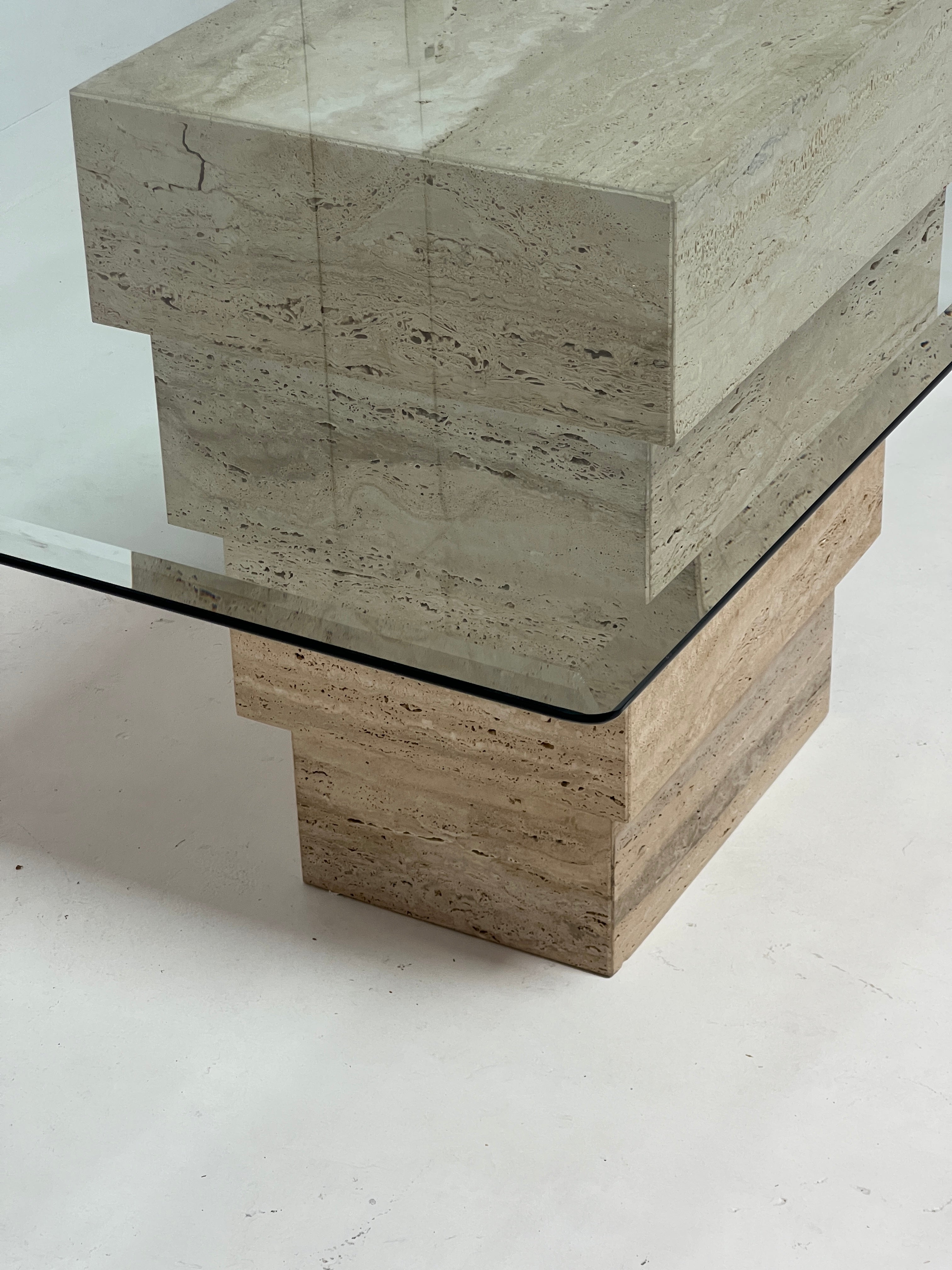 Travertine Dining Table