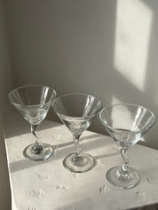 Squiggle Martini Glasses