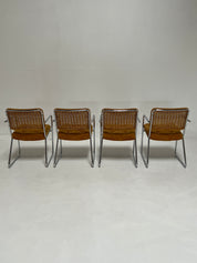 Chrome Upholstered Dining Chairs