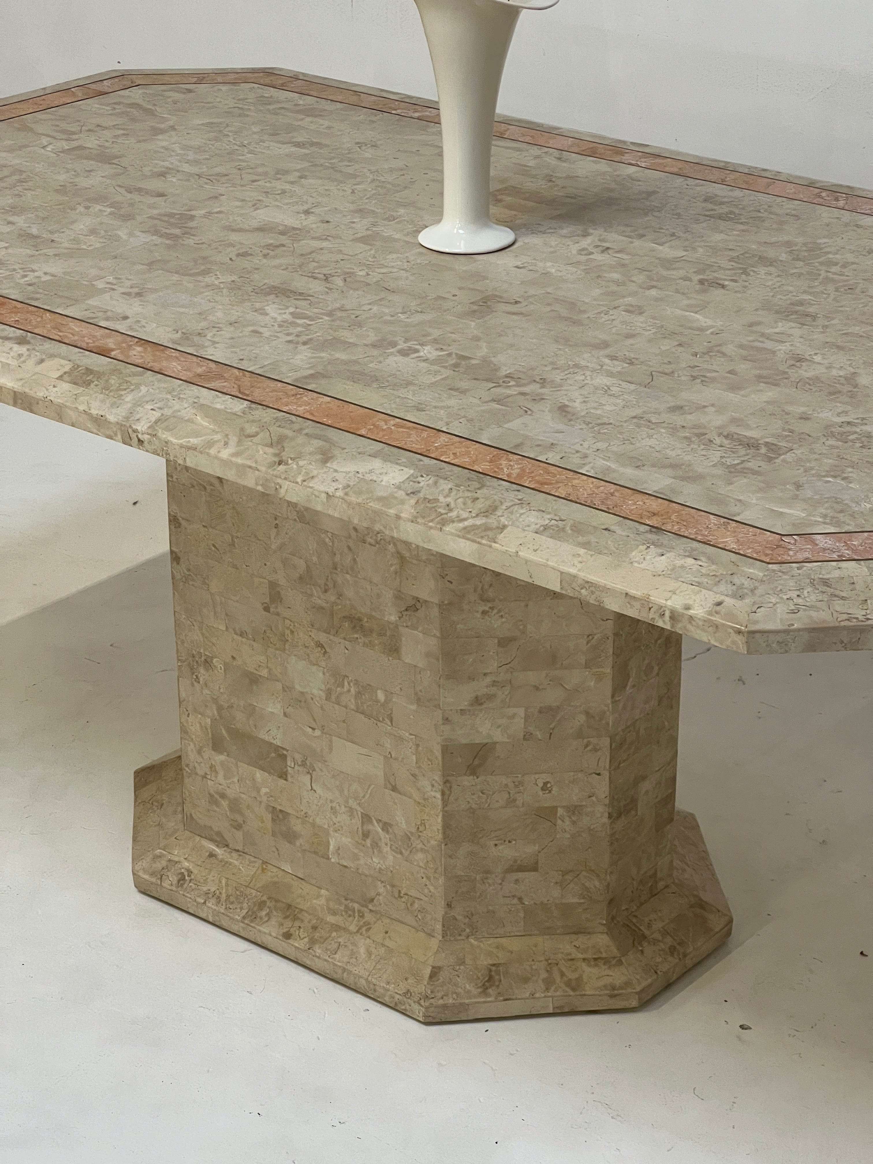 Maitland Smith Style Tessellated Stone Dining Table