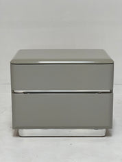 Grey Lacquer Nightstand by Lane