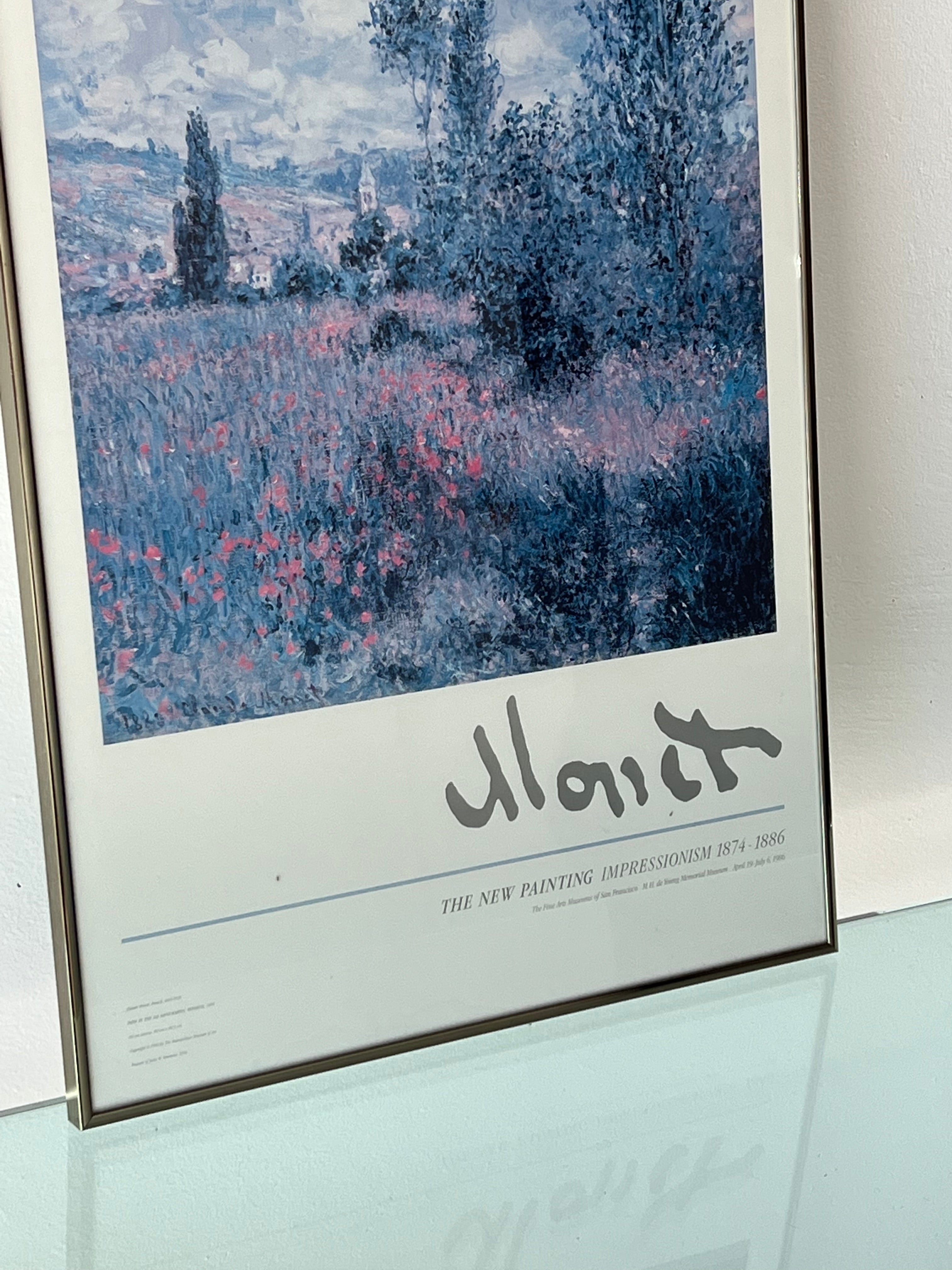 Chrome Framed Monet Print