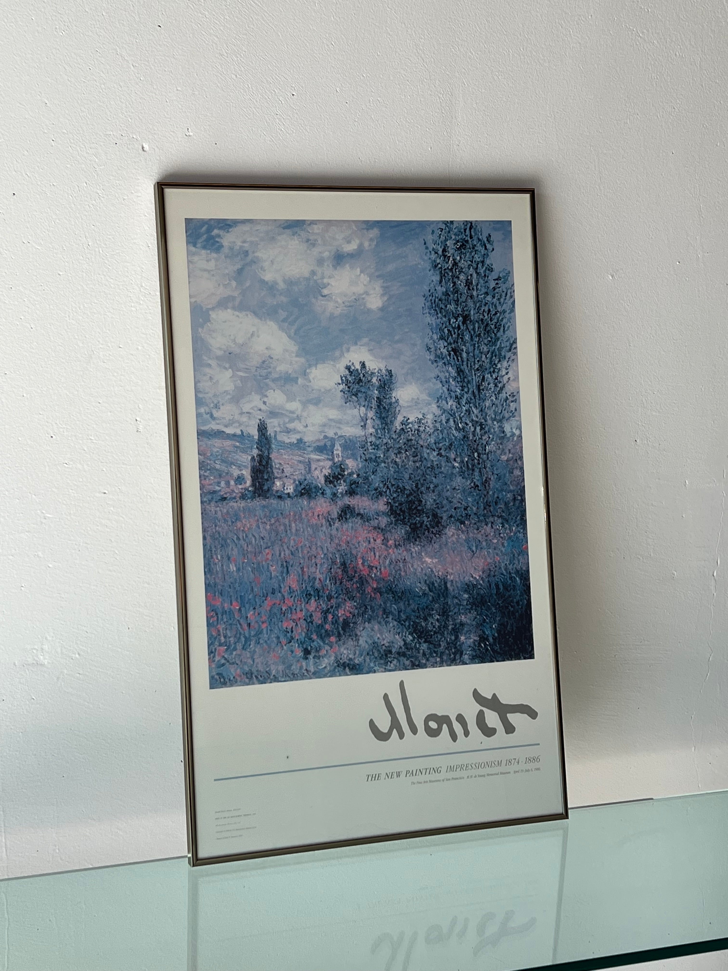 Chrome Framed Monet Print