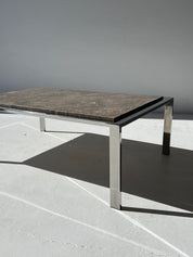 Marble and Chrome Coffee Table