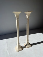 Plaster Torchiere Floor Lamp