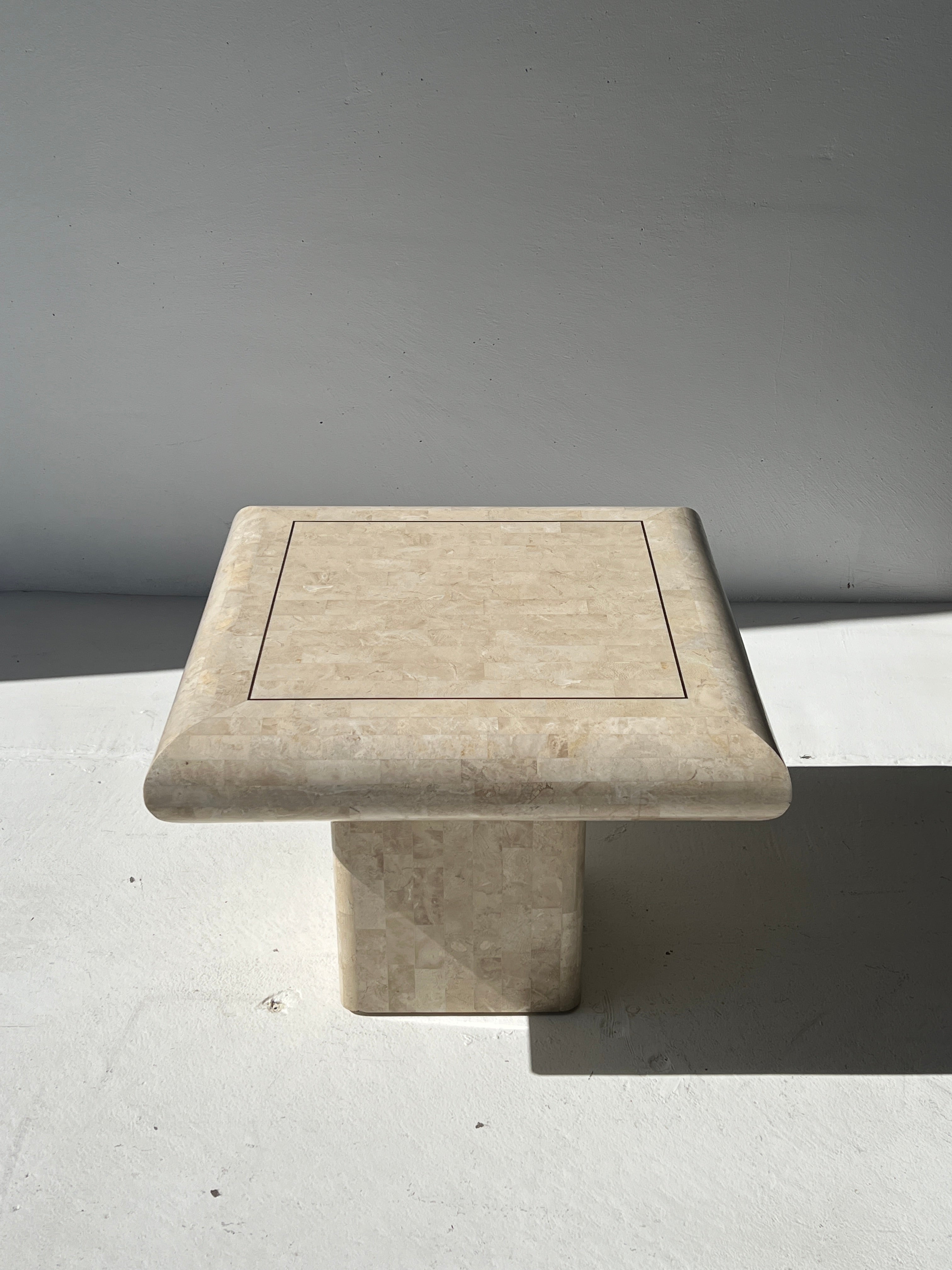 Tessellated Stone End Table