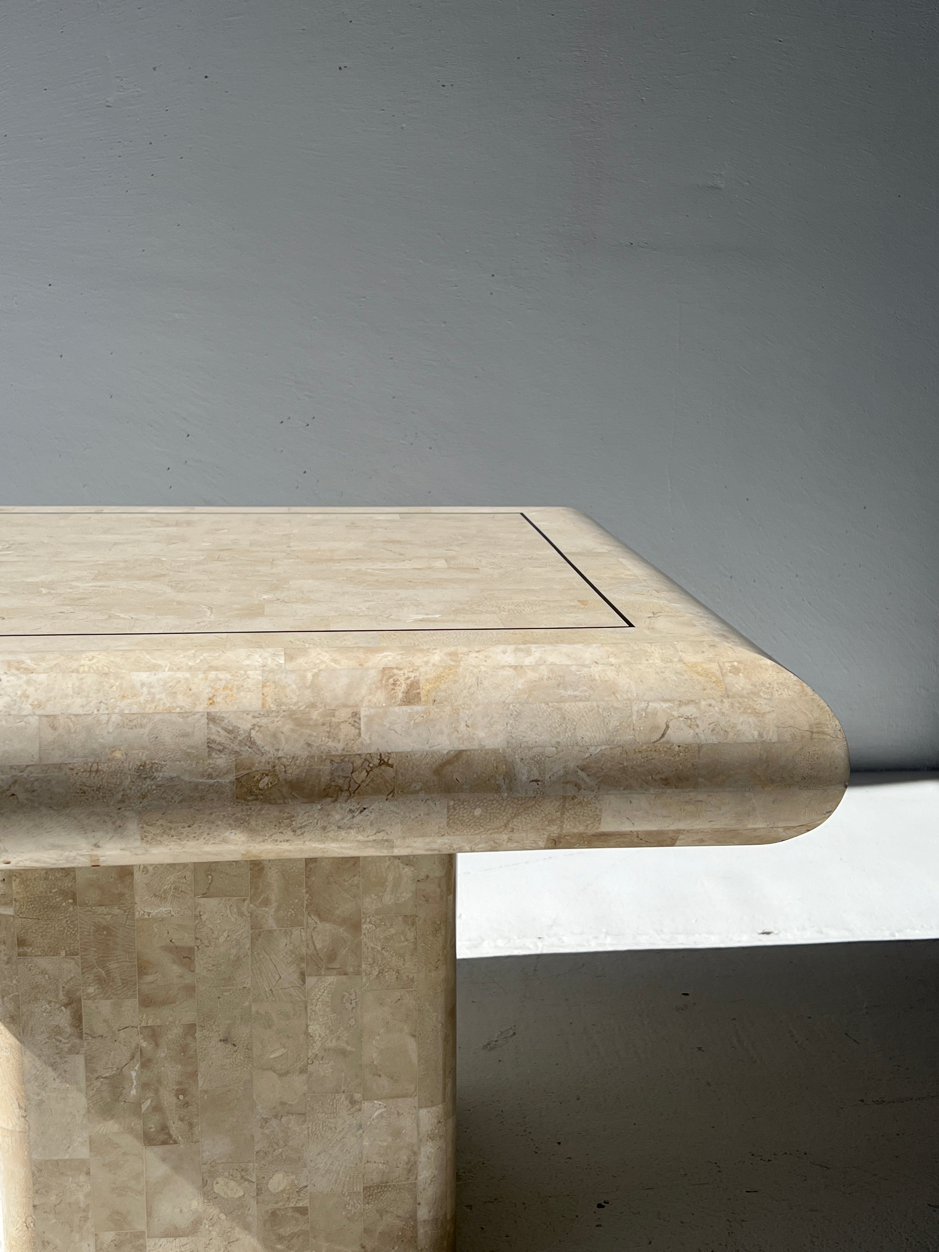 Tessellated Stone End Table