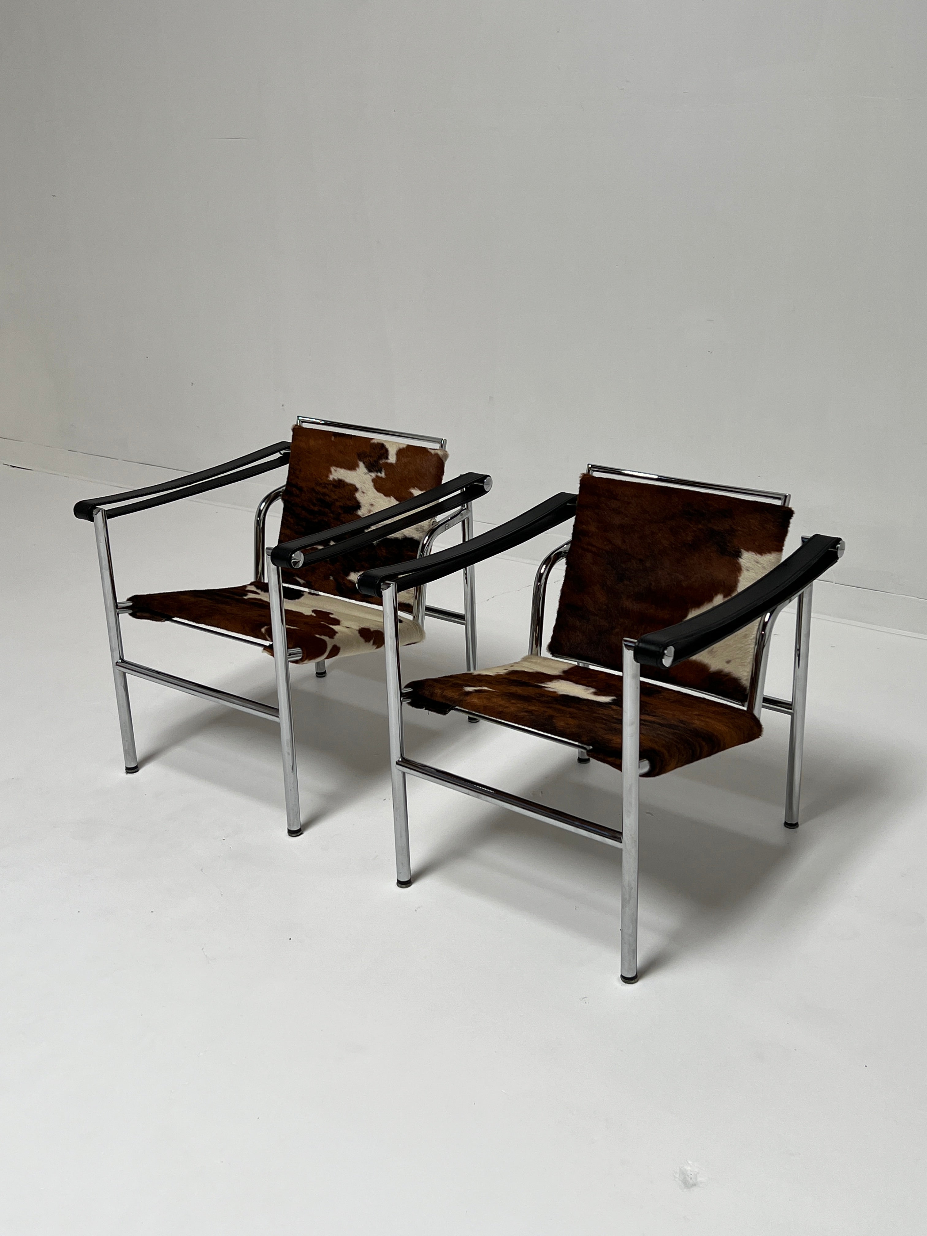 Lc1 Cowhide Sling Chairs by Design Within Reach