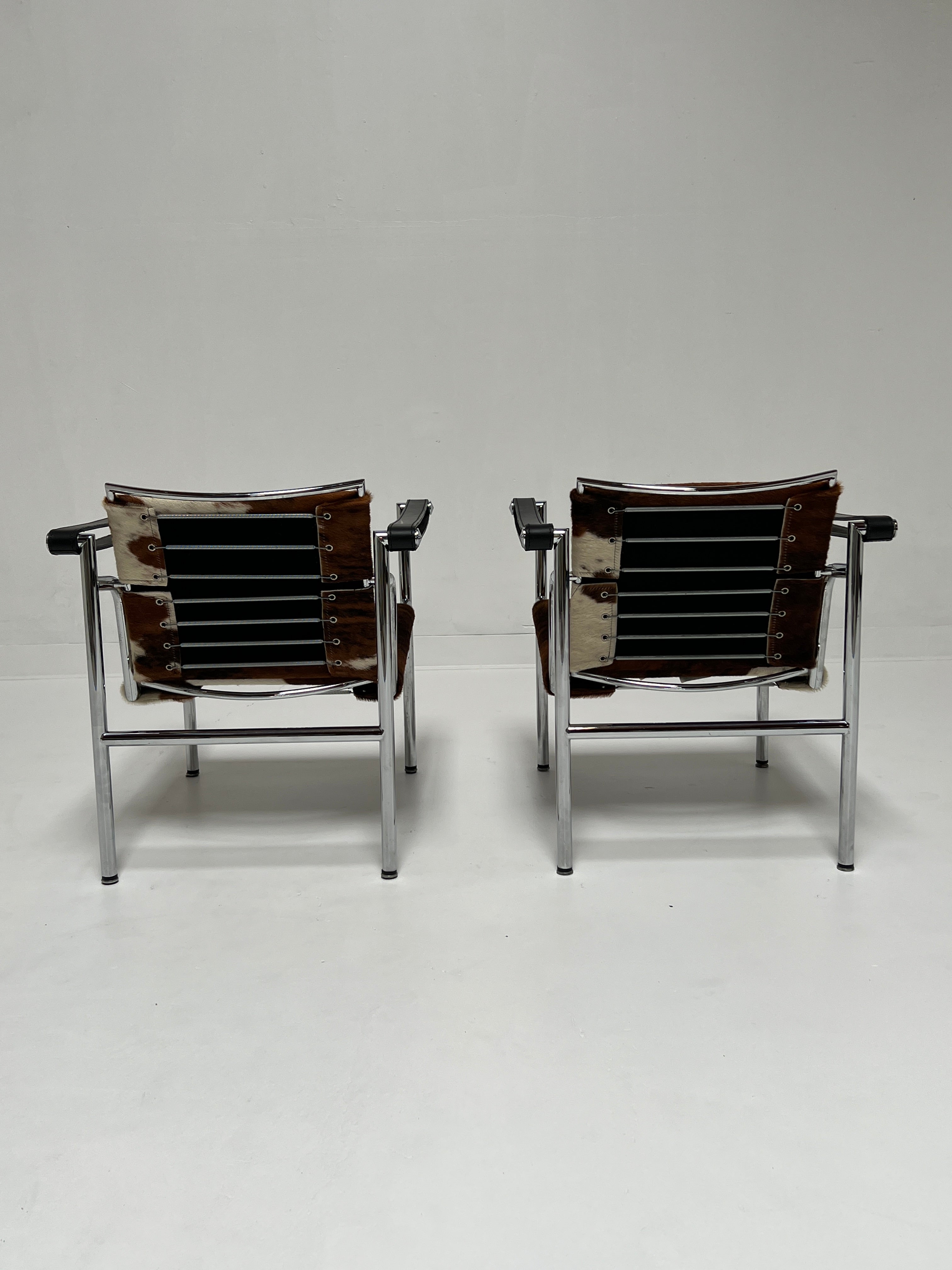 Lc1 Cowhide Sling Chairs by Design Within Reach