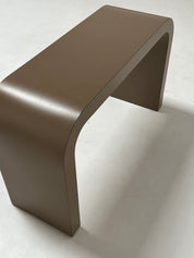 Brown Laminate Waterfall Table