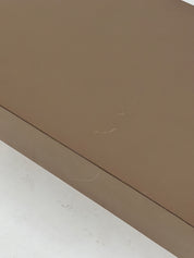 Brown Laminate Waterfall Table